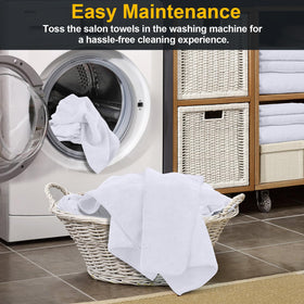 UNIMADE Salon Towels 24 Pack folded towels on a counter