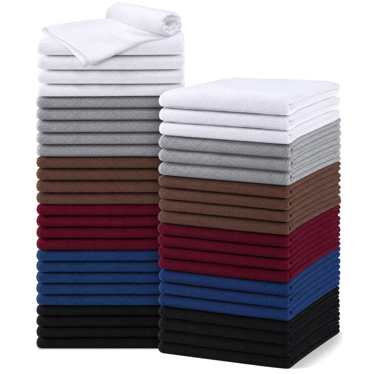 UNIMADE Salon Towels 48 Pack assorted colours front view