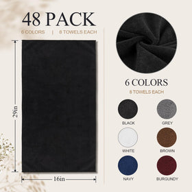 UNIMADE Salon Towels black for hair colouring