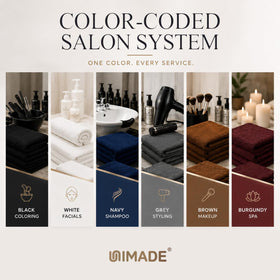 UNIMADE Salon Towels burgundy for spa