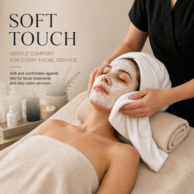 UNIMADE Salon Towels white for facial