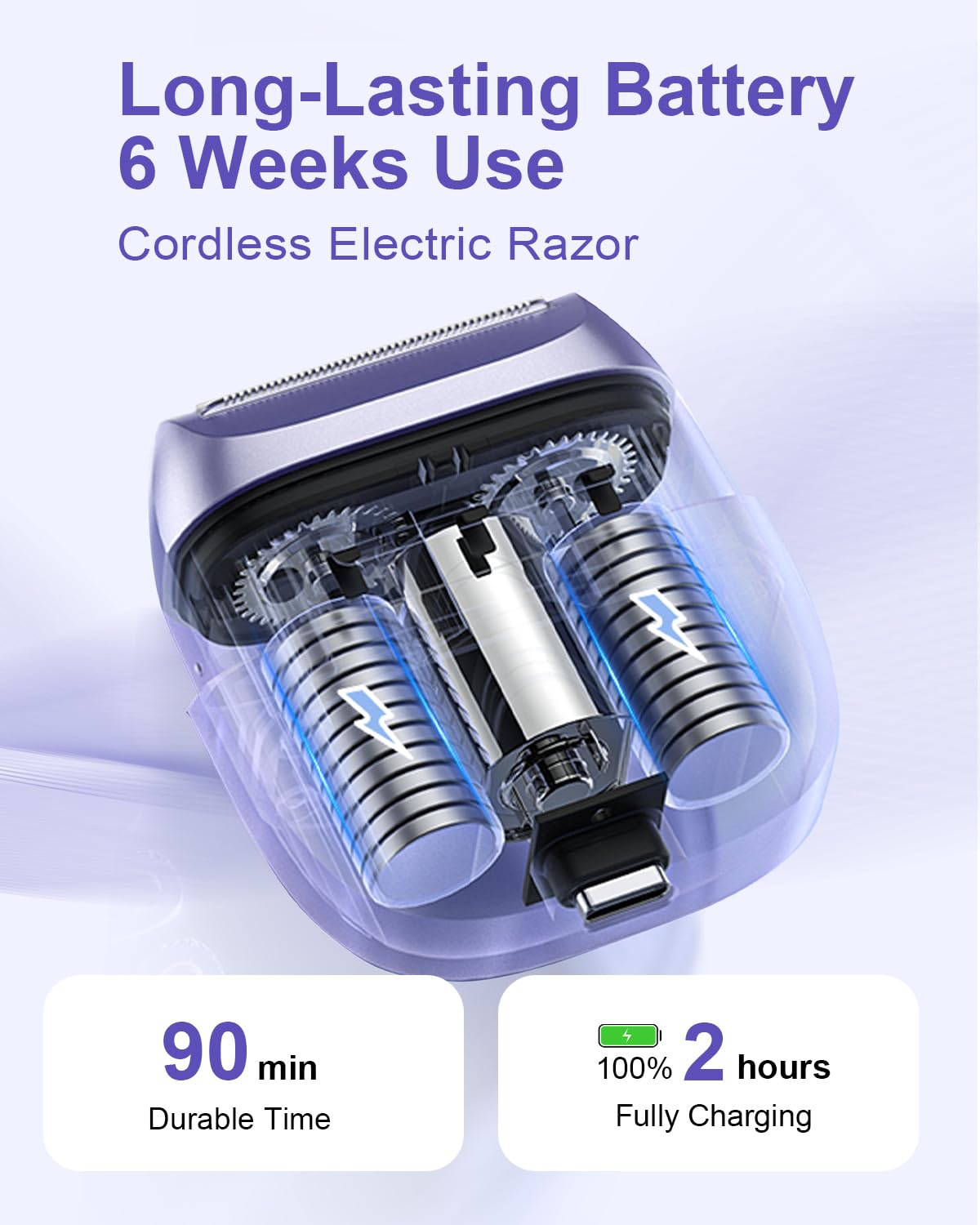 unimiko Electric Shaver for Women, in a travel bag