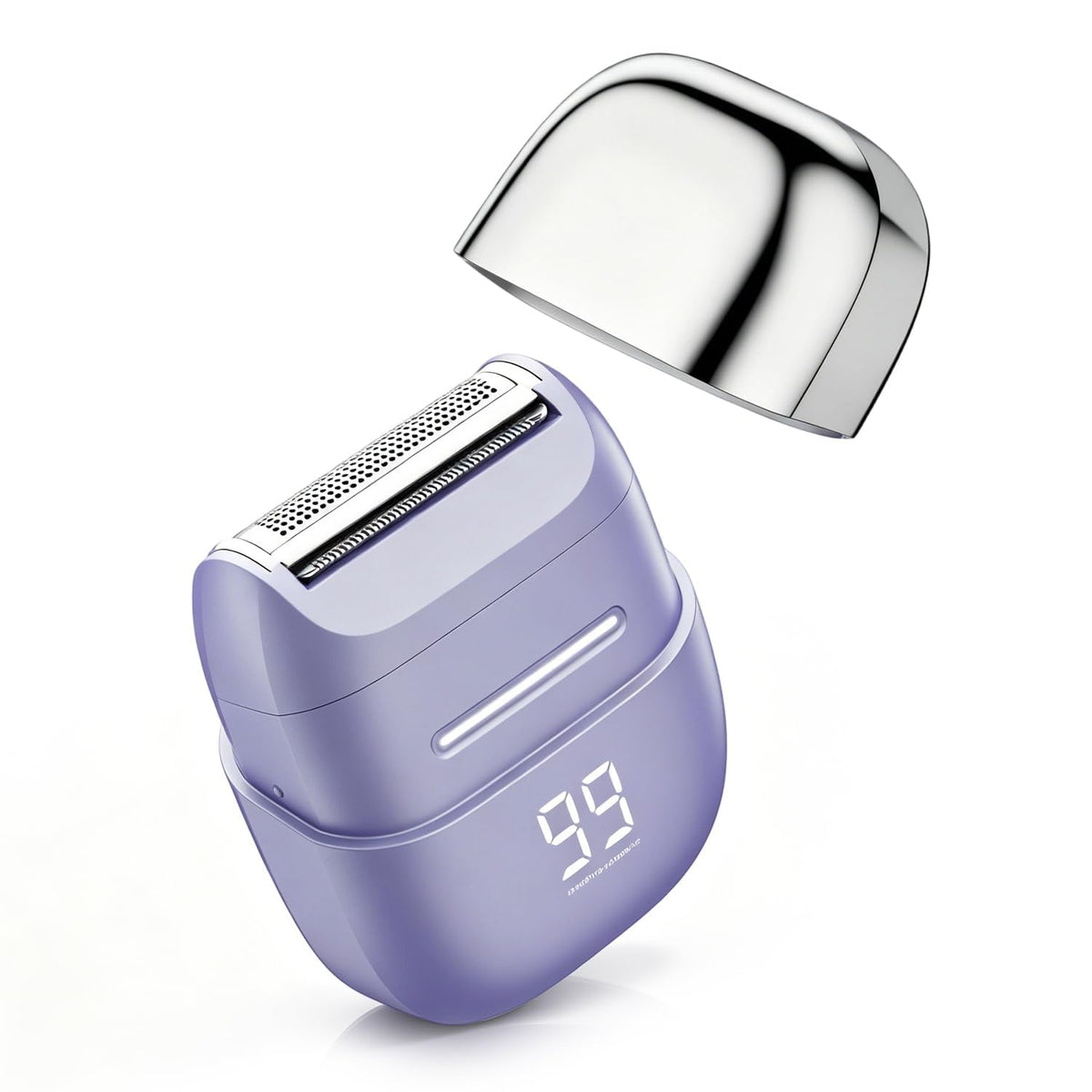 unimiko Electric Shaver for Women in purple, front view