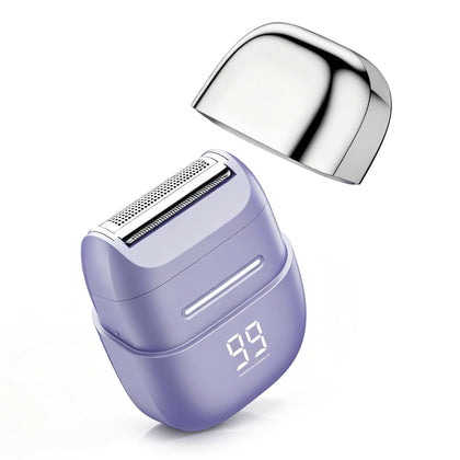 unimiko Electric Shaver for Women in purple, front view