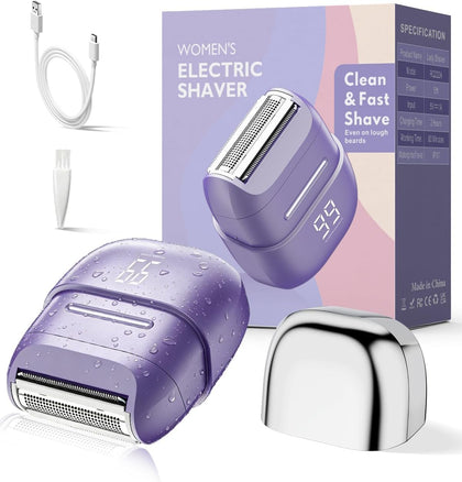 unimiko Electric Shaver for Women purple front view