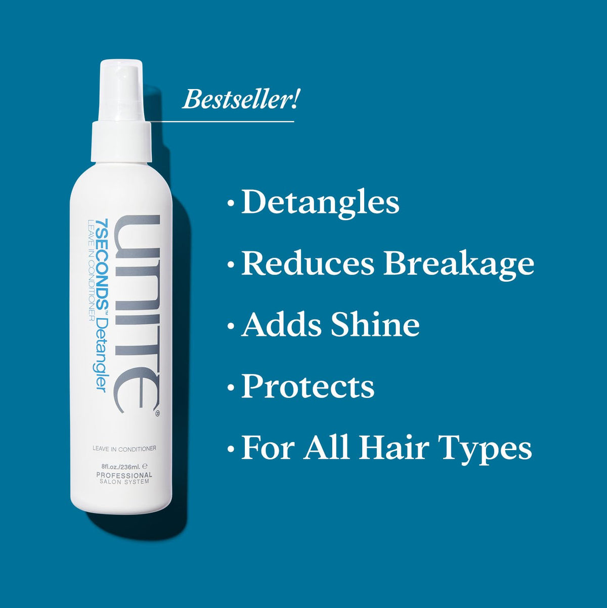 UNITE Hair 7SECONDS Detangler spray nozzle close-up