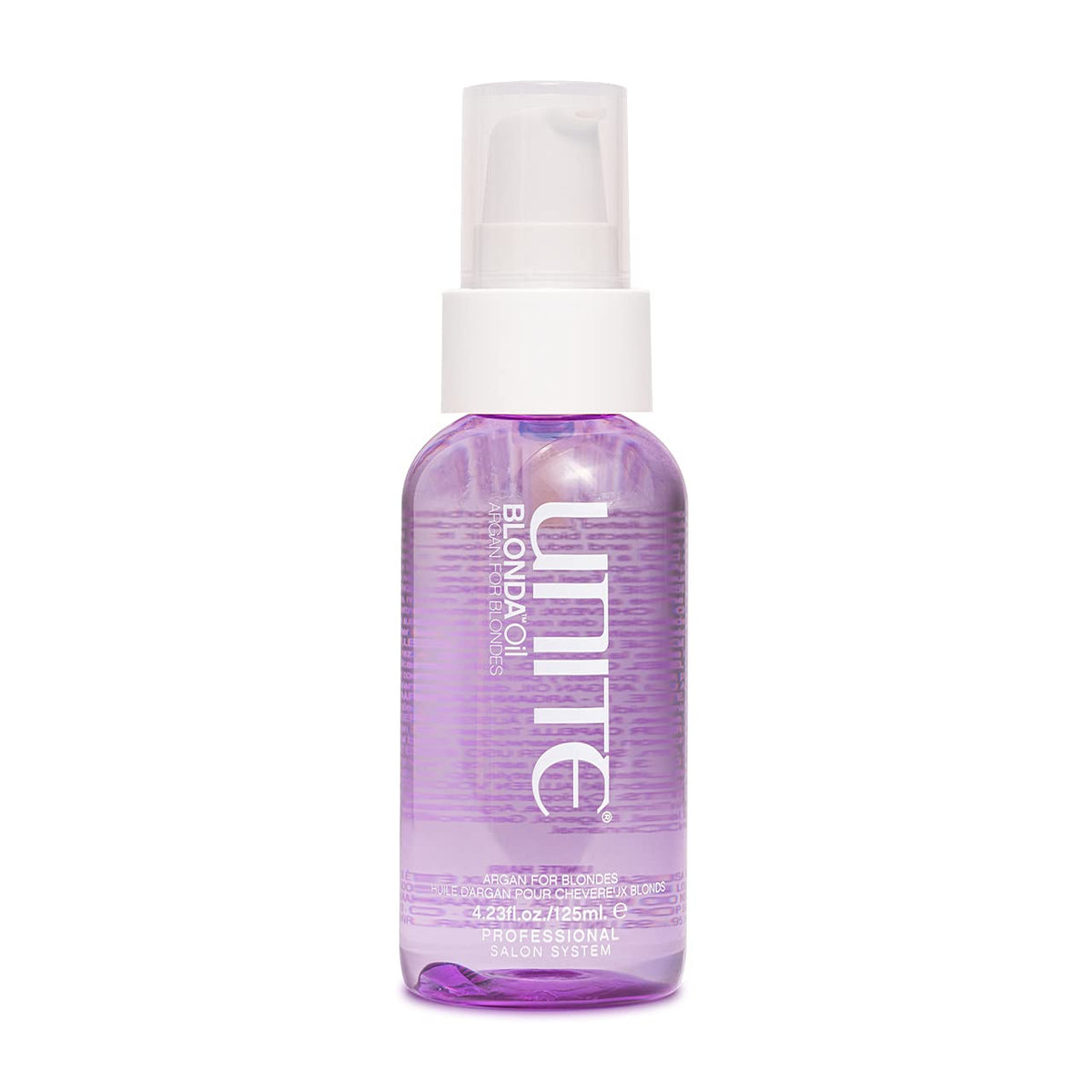 UNITE Hair BLONDA Oil 4.23 fl oz front view with clear bottle