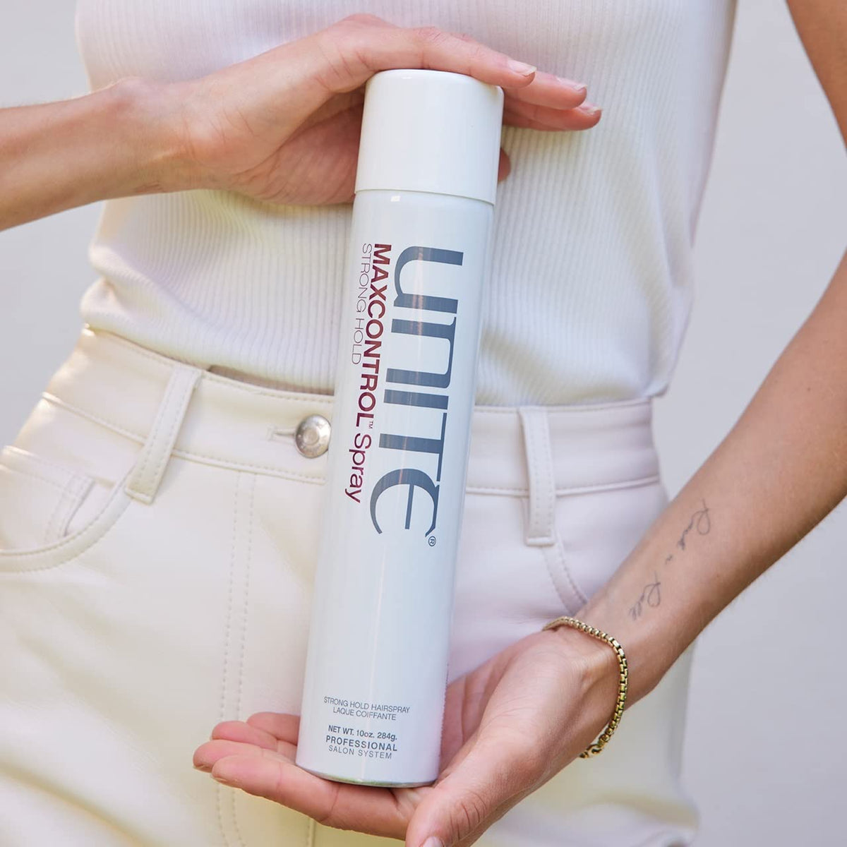 UNITE Hair MAXCONTROL Hairspray packaging with product details