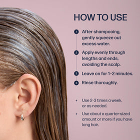 UNOVE Deep Damage Repair Hair Mask open with product inside