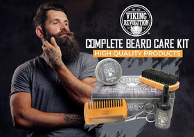 Unscented beard care oil bottle from Viking Revolution