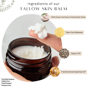 Untamed Organics Beef Tallow Balm ingredients list