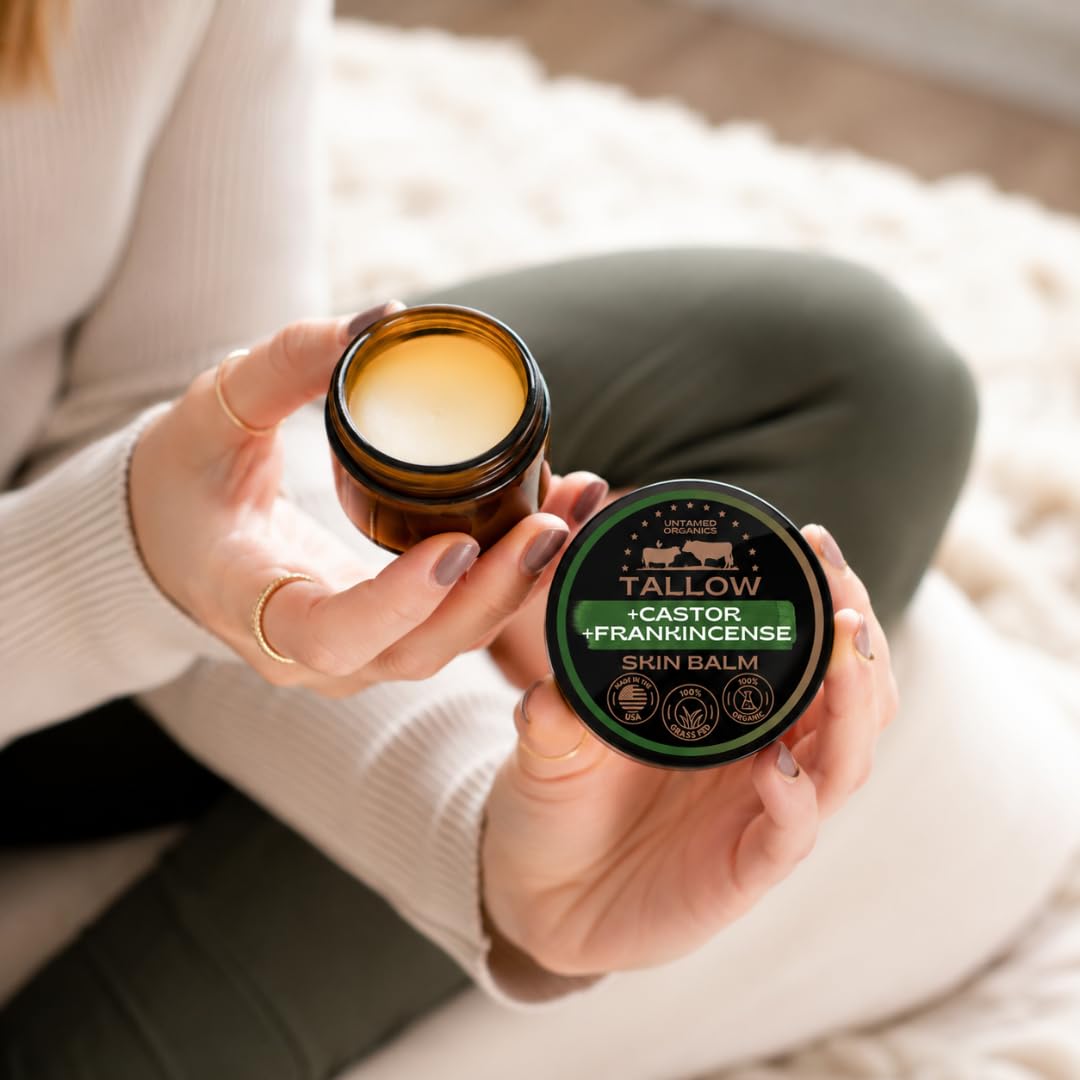 Untamed Organics Beef Tallow Balm packaging details