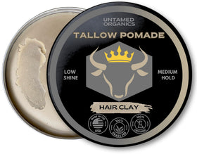 Untamed Organics Tallow Hair Clay front view packaging