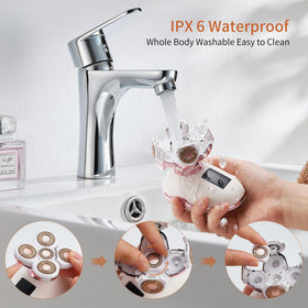 UPTARD Women's Electric Razor close-up of 5D blades