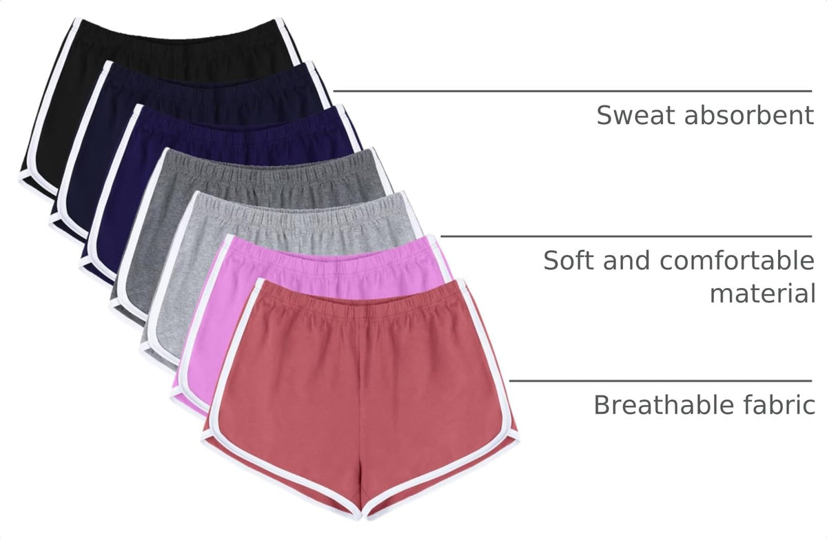 URATOT Women's Cotton Shorts model wearing during yoga