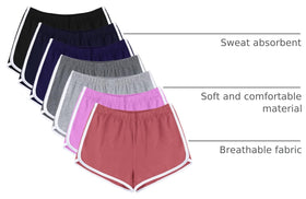 URATOT Women's Cotton Shorts model wearing during yoga