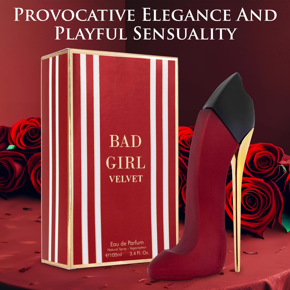 URBAN COLLECTION Bad Girl Velvet Eau De Parfum bottle close-up