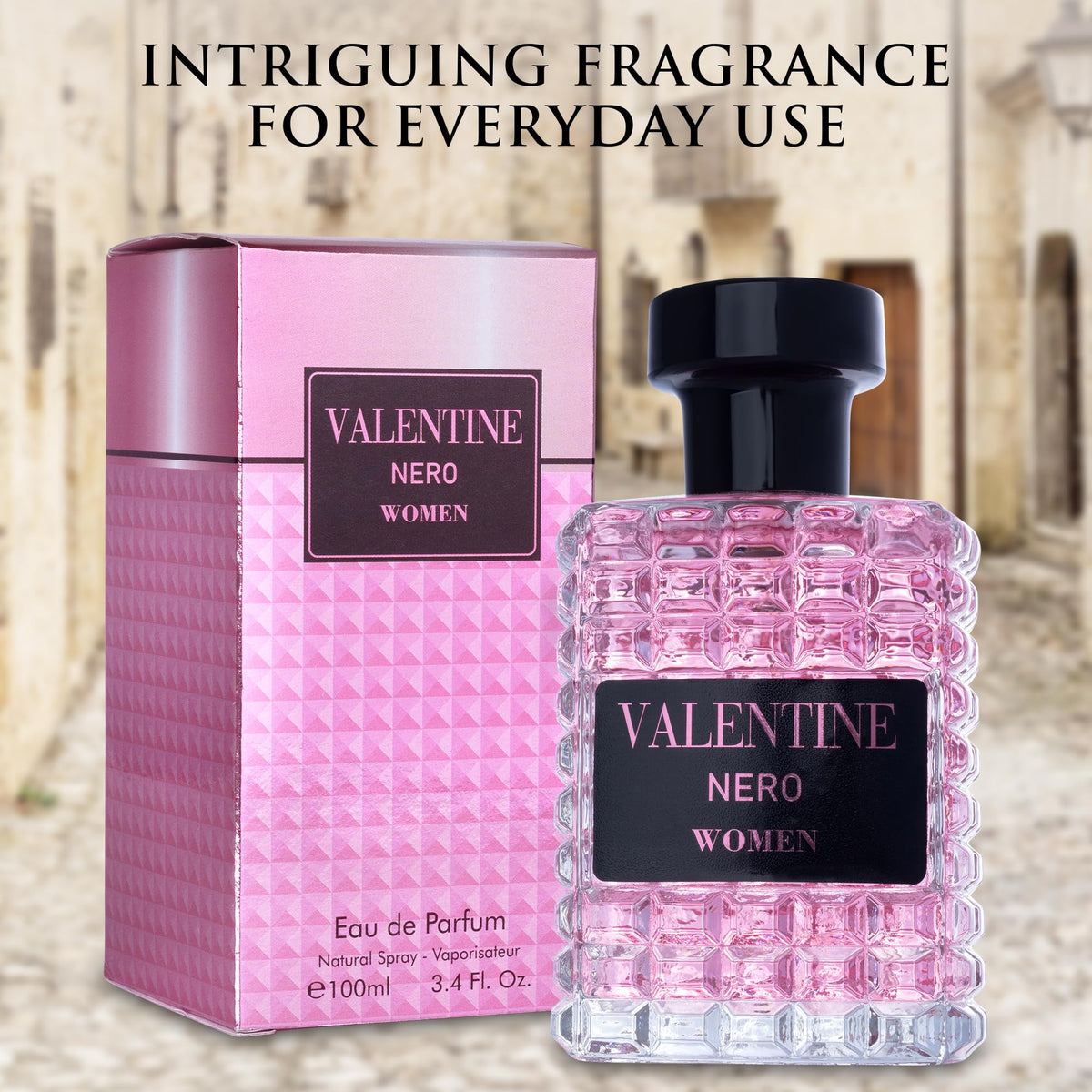 URBAN COLLECTION Valentine Eau de Parfum with floral background