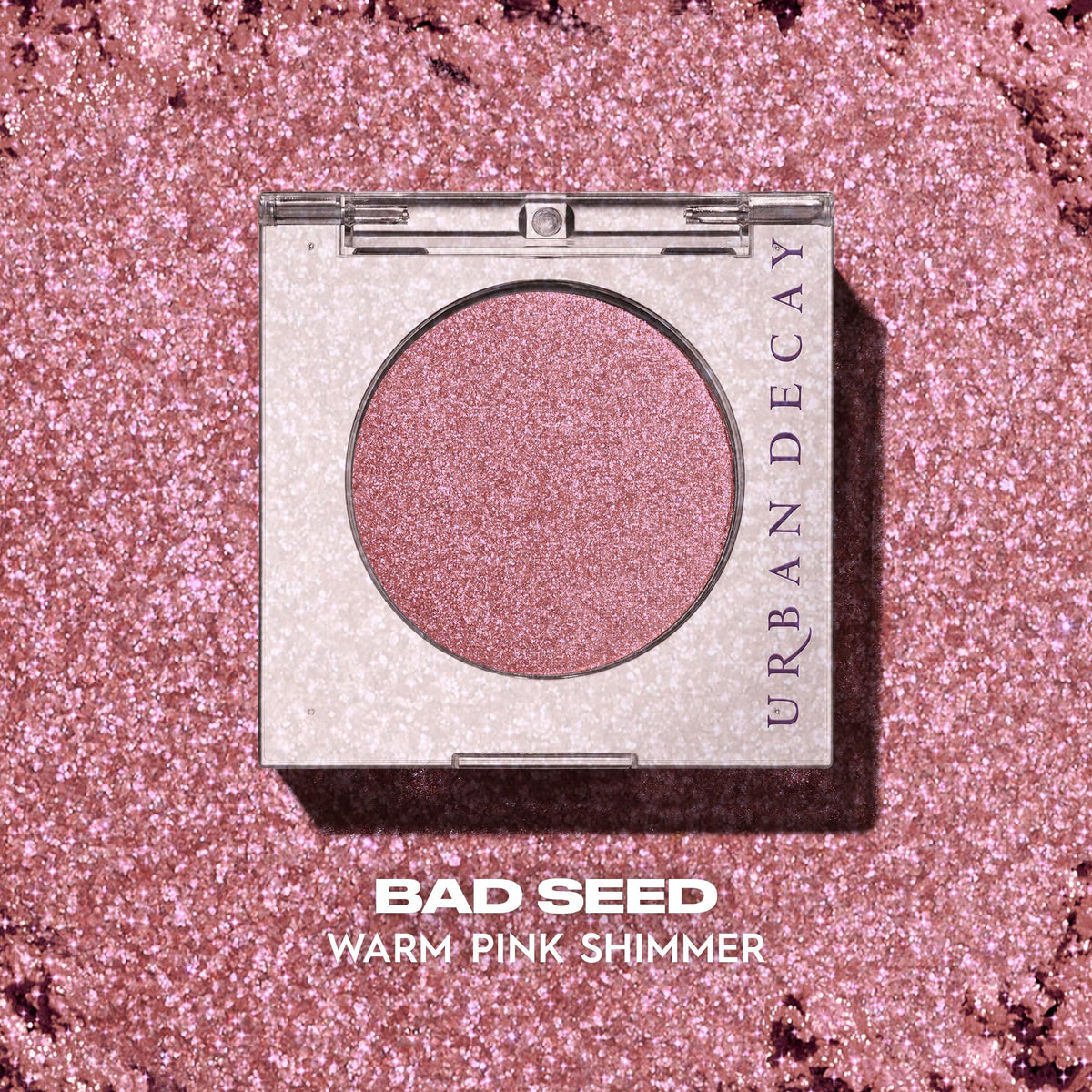 URBAN DECAY 24/7 Eyeshadow Warm Pink Shimmer swatch on skin