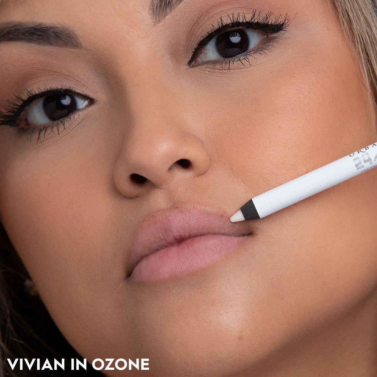 URBAN DECAY 24/7 Glide-On Waterproof Clear Lipliner Ozone swatch on skin