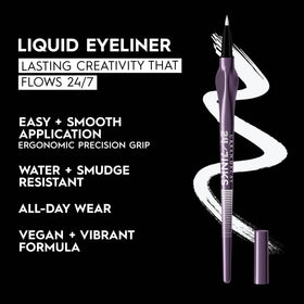 URBAN DECAY 24/7 Inks Liquid Eyeliner Pen Ozone brush tip close-up