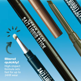 URBAN DECAY 24/7 Liquid Stick Eyeliner Matte Black on model