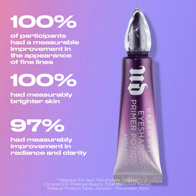 URBAN DECAY Anti-Aging Eyeshadow Primer Potion texture on skin