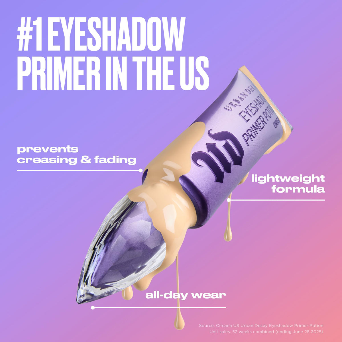 URBAN DECAY Eyeshadow Primer Potion Mini 0.16 oz with applicator