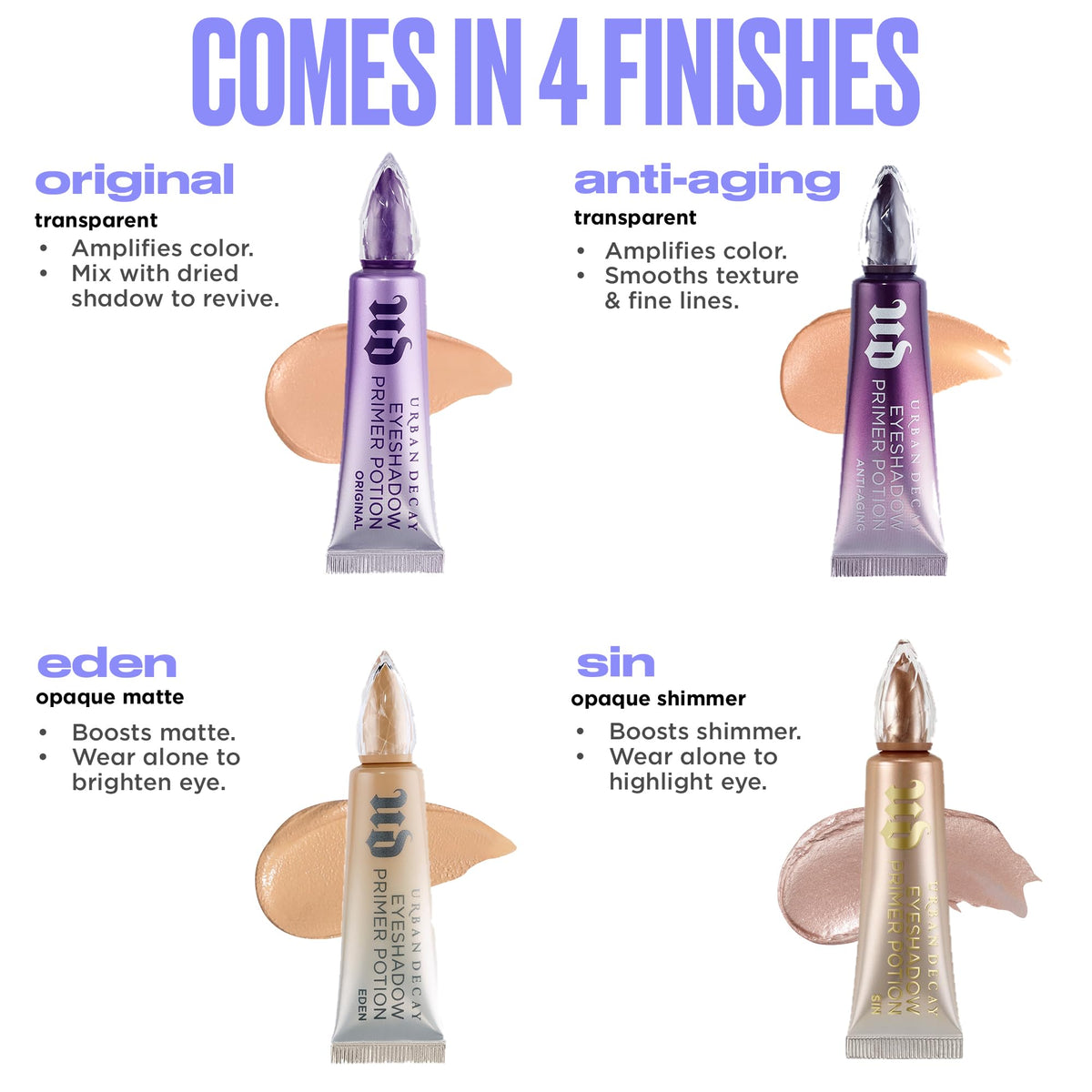 URBAN DECAY Eyeshadow Primer Potion Original with eyeshadow palette