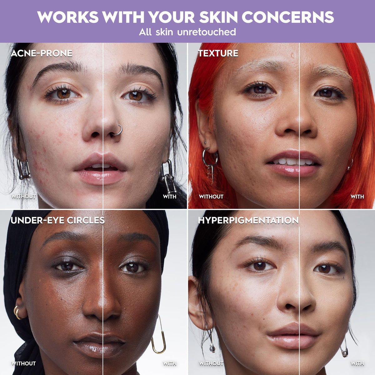 URBAN DECAY Face Bond Waterproof Foundation shade range display