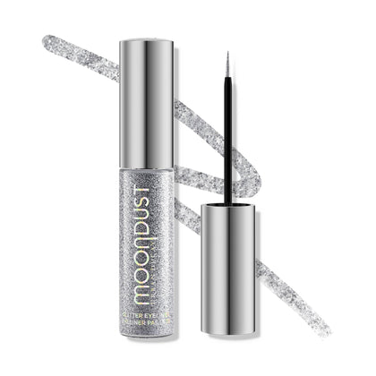 URBAN DECAY Moondust Liquid Eyeliner Glamrock silver glitter front view