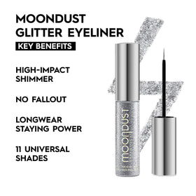 URBAN DECAY Moondust Liquid Eyeliner Glamrock thin-tipped brush close-up