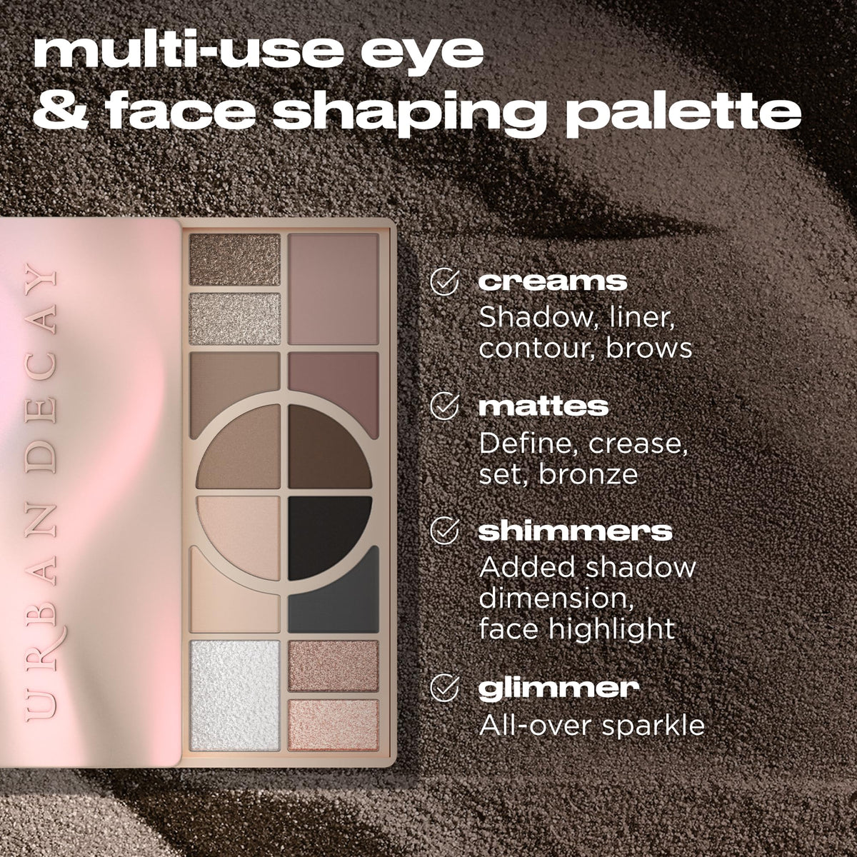 URBAN DECAY Naked Shaped palette with applicator brushes