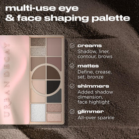 URBAN DECAY Naked Shaped palette with applicator brushes