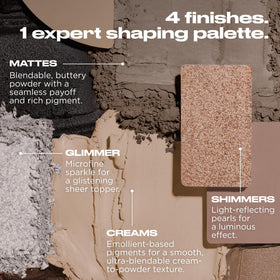 URBAN DECAY Naked Shaped palette with swatches of each shade