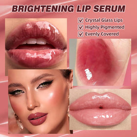 URQT Brightening Lip Serum 04# Red Bean texture on hand