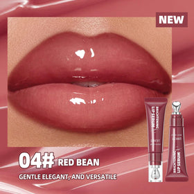 URQT Brightening Lip Serum 04# Red Bean with cooling metal applicator