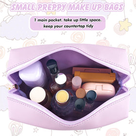 URSKYTOUS Initial Makeup Bag purple lifestyle scene
