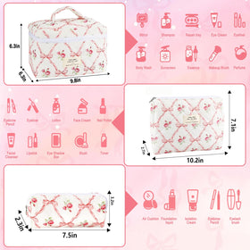 URSKYTOUS large makeup bag showing smooth zipper