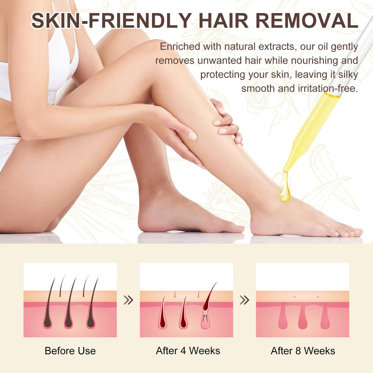 Uruses Cyperus Rotundus Oil application on skin