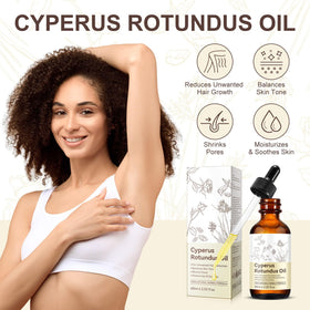 Uruses Cyperus Rotundus Oil bottle side view