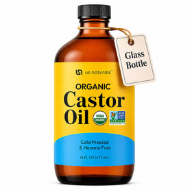 Us Naturals Organic Castor Oil 16 oz front view