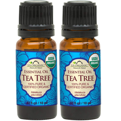 US Organic 100% Pure Tea Tree Essential Oil 10ml front view
