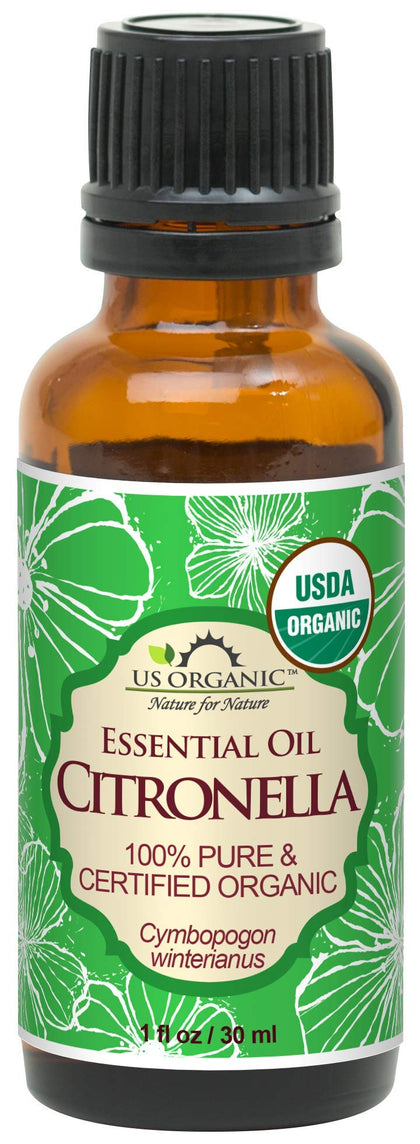 US Organic Citronella Essential Oil 30 ml front view