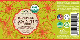 US Organic Eucalyptus Essential Oil 30ml with dropper