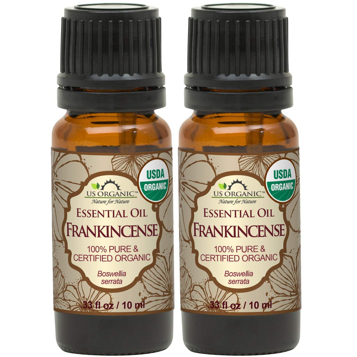 US Organic Frankincense Essential Oil 10ml front view