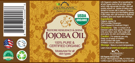 US Organic Jojoba Oil 2oz with dropper