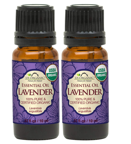 US Organic Lavender Essential Oil 100% Pure 10ml bottle front view
