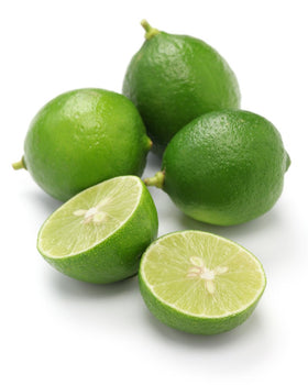 US Organic Lime Essential Oil 30ml bottle side view