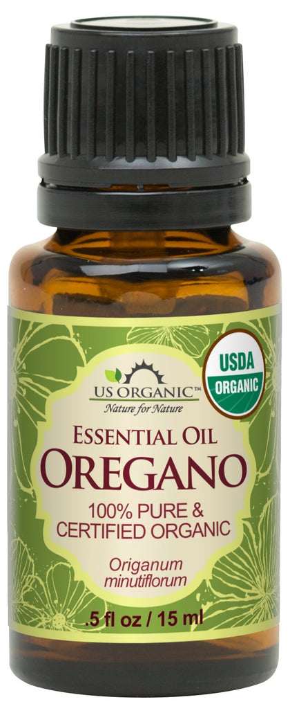 US Organic Oregano Essential Oil 15ml bottle front view